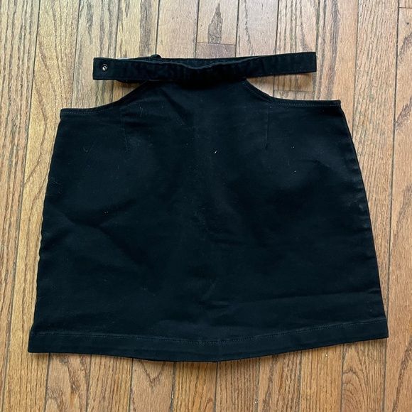Weworewhat Black cut out skirt - Picture 1 of 5